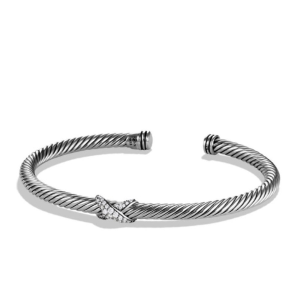 David Yurman X diamond bracelet